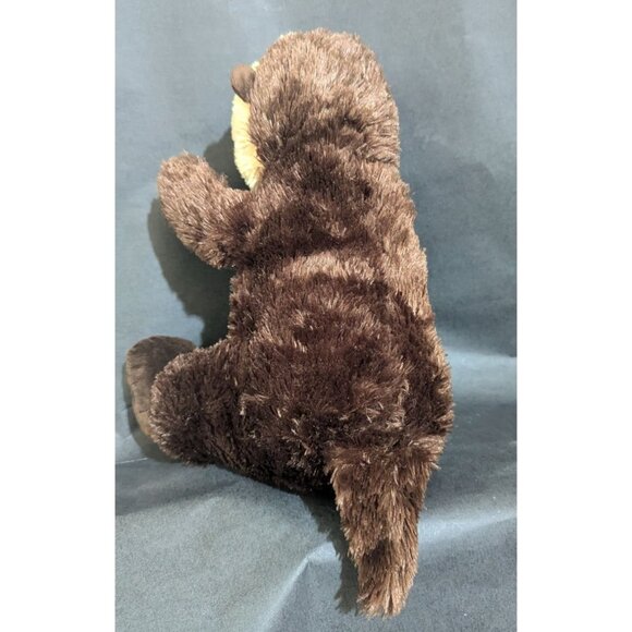 Aurora Plush Otter Stuffed Animal Toy Soft & Cuddly brown 12" - Picture 4 of 7